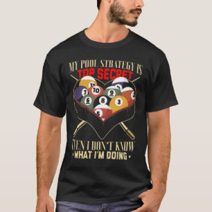 Camiseta Billiard Chiste 8 Ball Funny Pool Player