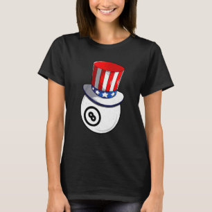 Camiseta Billiard Con Gorra De Bandera Estadounidense Patri
