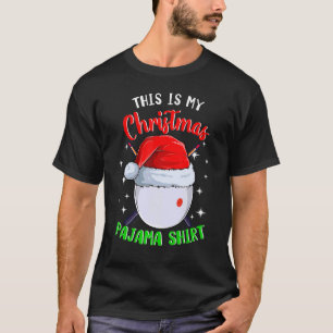 Camiseta Billiard Cue Ball Este Es Mi Navidad Pajama