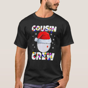 Camiseta Billiard Cue Ball Play Pool Cousin Crew Navidades