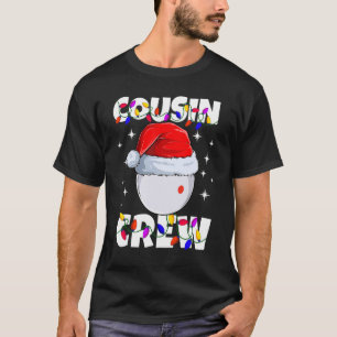 Camiseta Billiard Cue Ball Play Pool Cousin Crew Navidades