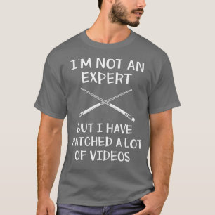 Camiseta Billiard Cue No Soy Un Experto Gracioso Grupo De 8
