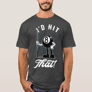 Camiseta Billiard Cue Sports Funny 8Ball toon Pool