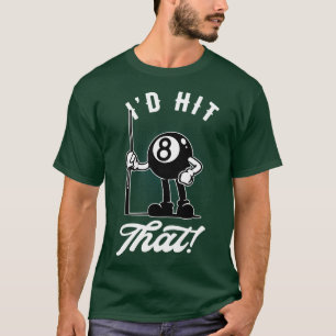 Camiseta Billiard Cue Sports Funny 8Ball toon Pool
