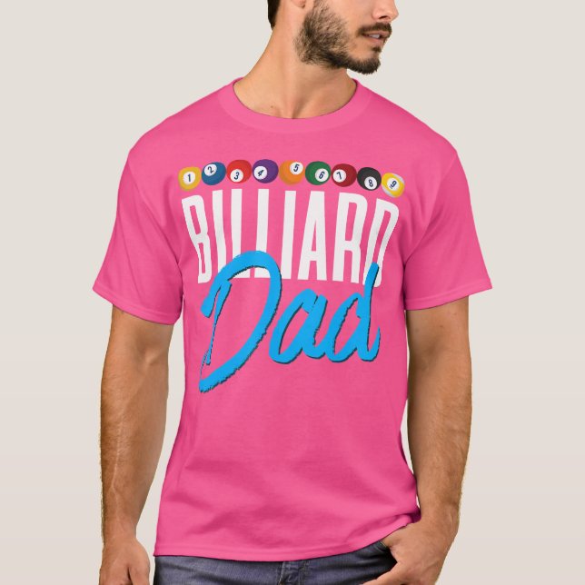 Camiseta Billiard Dad Snooker Player Pool Billiard (Anverso)