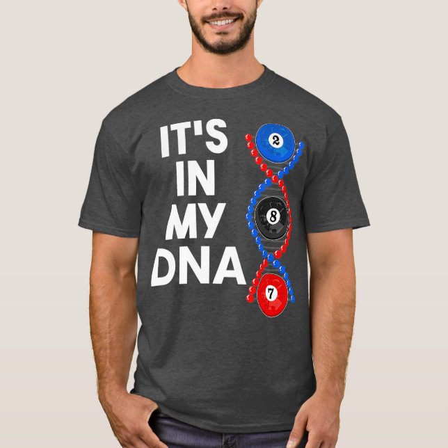 Camiseta Billiard DNA billiard ball pool snooker billiard (Anverso)