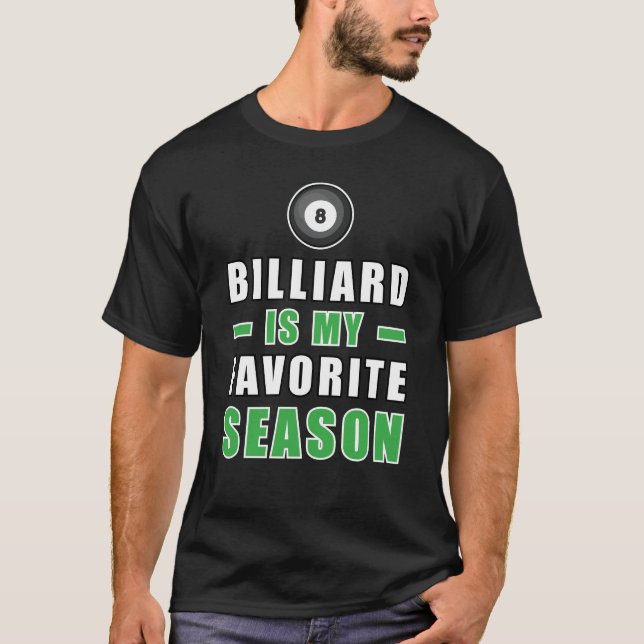 Camiseta Billiard Es Mi Temporada Favorita (Anverso)
