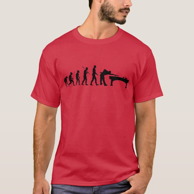 Camiseta Billiard Evolution Pool Table Eight Ball (Anverso)