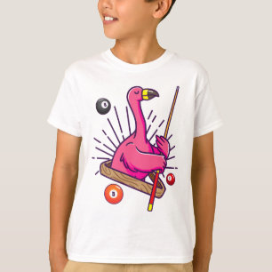 Camiseta Billiard Flamingo Hustler Pool Chicas Camisas Snoo