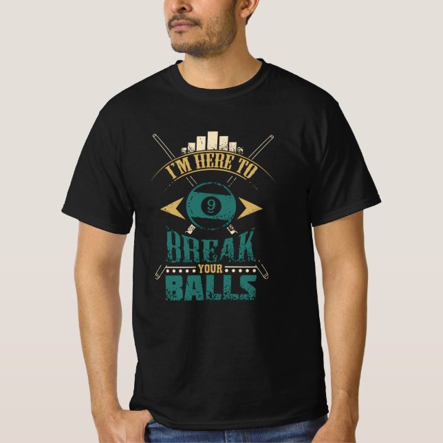 Camiseta Billiard Funny (Anverso)