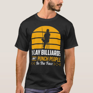 Camiseta Billiard Gift Funny Pool Player Shark Sarcastic Hu