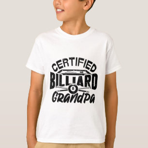 Camiseta Billiard Grandpa Pool Billiards Player F