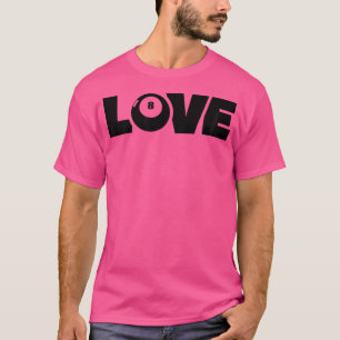 Camiseta Billiard Love Snooker Balls Pool Player Billiards