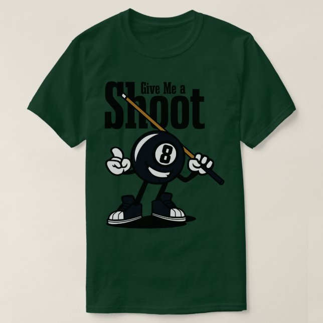 CAMISETA BILLIARD MASCOT (Diseño del anverso)