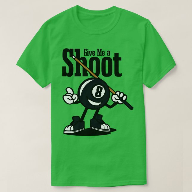 CAMISETA BILLIARD MASCOT (Diseño del anverso)