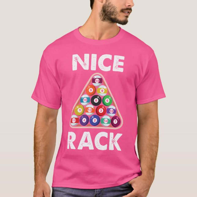Camiseta Billiard Nice Rack Billiard Player (Anverso)