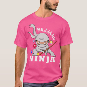 Camiseta Billiard Ninja Funny Pool Billiards Boy