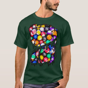 Camiseta Billiard Player Pool Balls Dentro De Halloween Atl