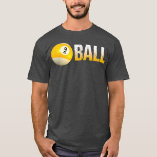 Camiseta Billiard Pool Ball 9Ball para equipos y ligas