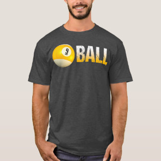 Camiseta Billiard Pool Ball 9Ball para equipos y ligas