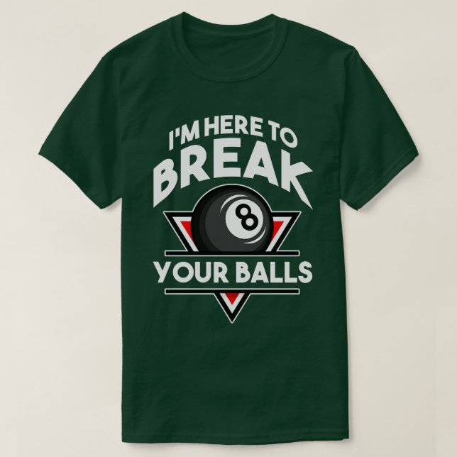 Camiseta Billiard Pool Billard Snooker Club 14 (Diseño del anverso)