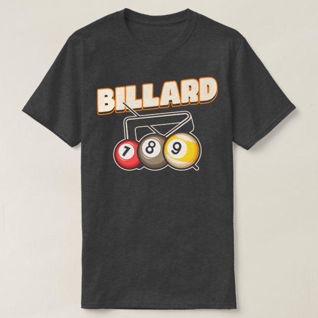 Camiseta Billiard Pool Billard Snooker Club 6 (Diseño del anverso)