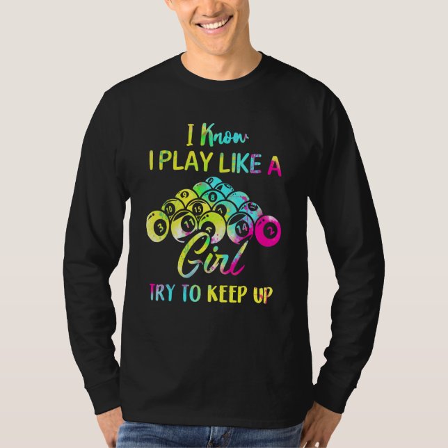 Camiseta Billiard Sé Que Juego Como Un Billar Chica P (Anverso)