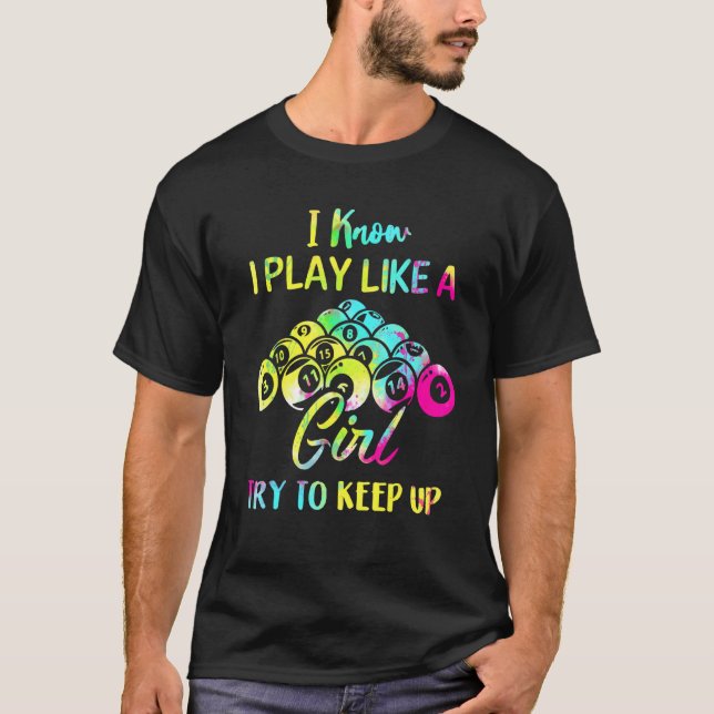 Camiseta Billiard Sé Que Juego Como Un Billar Chica P (Anverso)