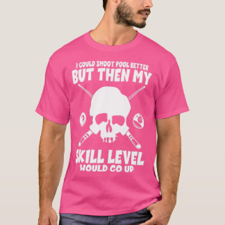 Camiseta Billiard Skull 8ball billar jugador
