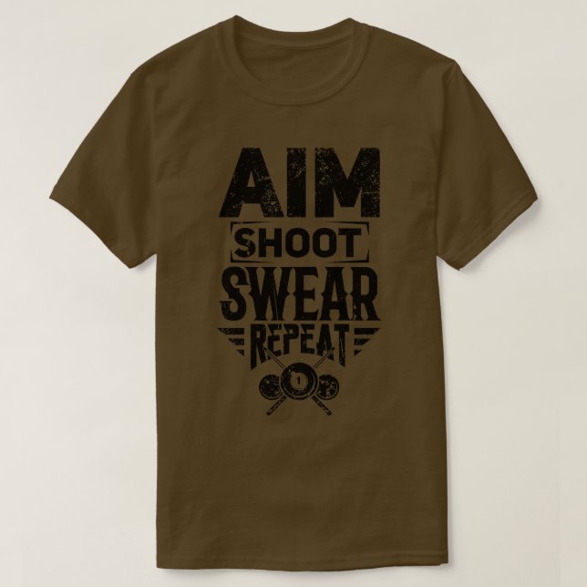 Camiseta Billiard Snooker (Diseño del anverso)