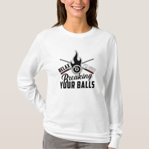 Camiseta Billiard Snooker 8 Ball Billiards Divertido regalo
