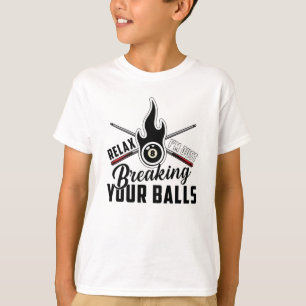 Camiseta Billiard Snooker 8 Ball Billiards Divertido regalo