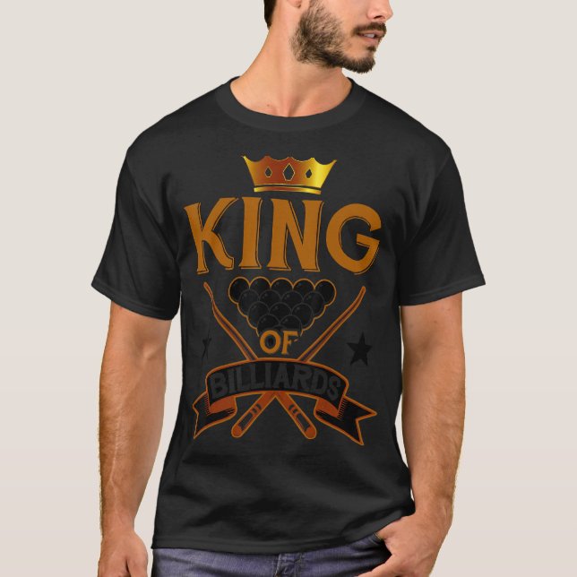 Camiseta Billiard Snooker Ama Al Rey De Billar (Anverso)