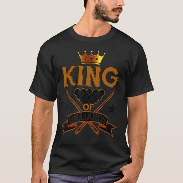 Camiseta Billiard Snooker Ama Al Rey De Billar (Anverso)