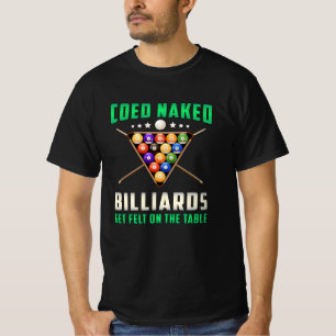Camiseta Billiard Snooker Pool Billiards 8 Ball Funny Gift