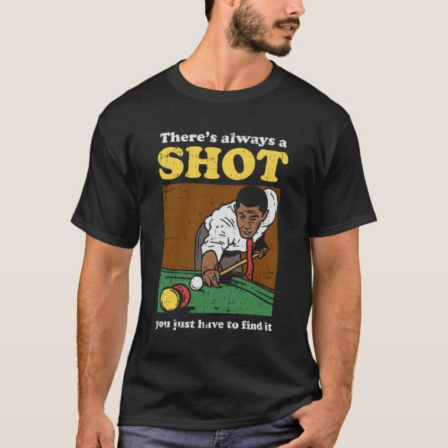 Camiseta Billiard Snooker Retro (Anverso)