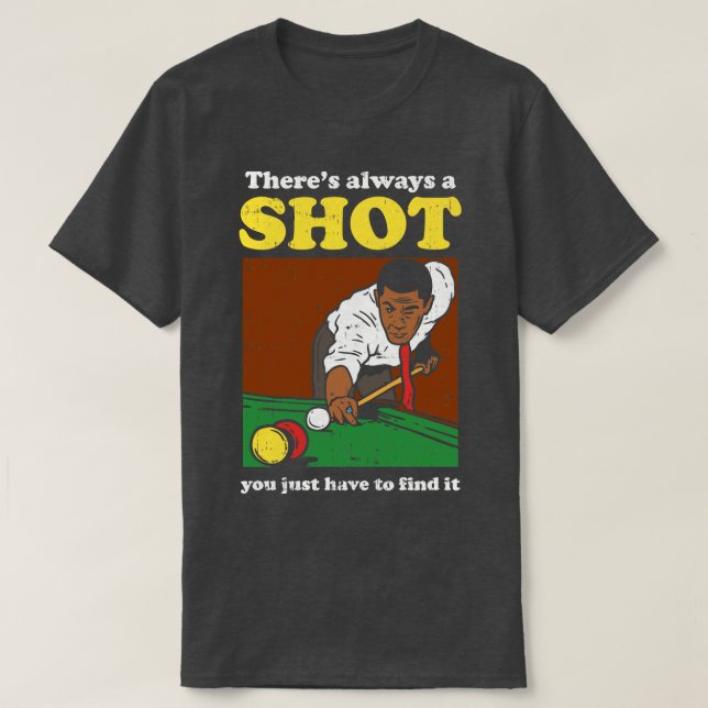 Camiseta Billiard Snooker Retro 1 (Diseño del anverso)