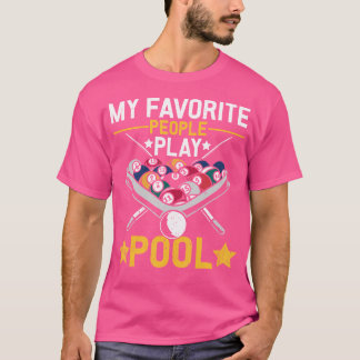 Camiseta Billiard Team 8 Ball Pool Billiard Player Bil