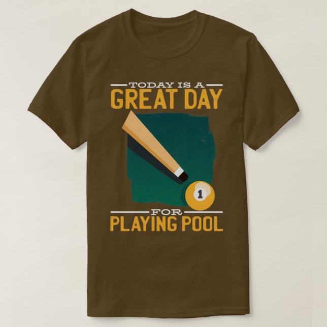 Camiseta Billiard Team para un Billiard Lover (Diseño del anverso)