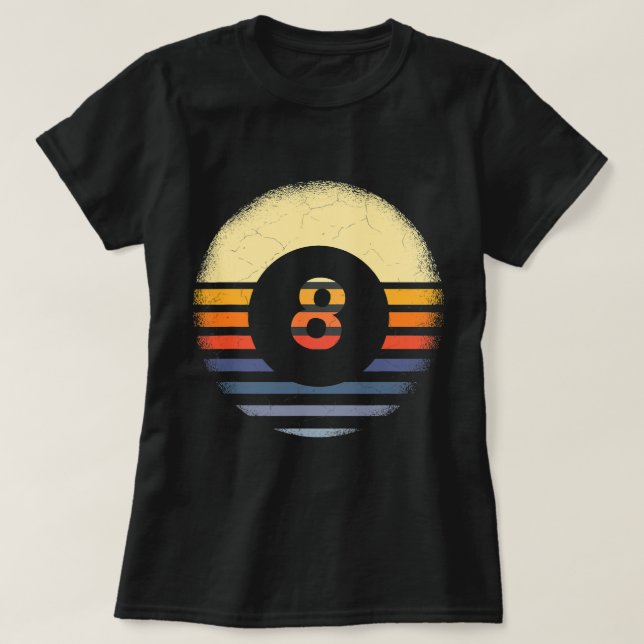 Camiseta Billiard Vintage Pool Player Billiards 1 (Diseño del anverso)