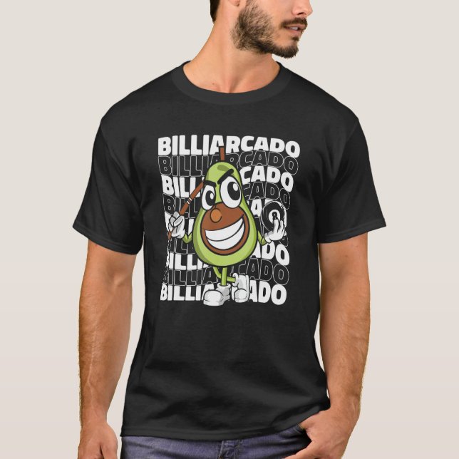 Camiseta Billiardcado   Billiard Player Billard Table 8 Bal (Anverso)