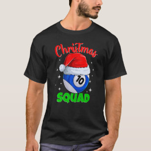 Camiseta Billiards 10 Ball Navidades Squad Pool Balls Billi