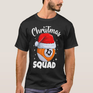 Camiseta Billiards 13 Ball Navidades Squad Pool Balls Billi