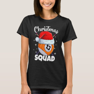 Camiseta Billiards 13 Ball Navidades Squad Pool Balls Billi