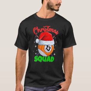 Camiseta Billiards 13 Ball Navidades Squad Pool Balls Billi