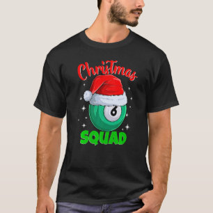 Camiseta Billiards 6 Ball Navidades Squad Pool Balls Billia
