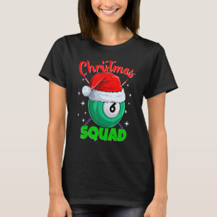 Camiseta Billiards 6 Ball Navidades Squad Pool Balls Billia