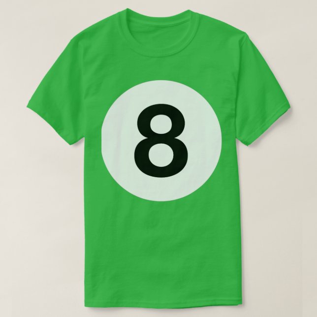 Camiseta Billiards 8 Ball Pool Ball Coste Halloween (Diseño del anverso)