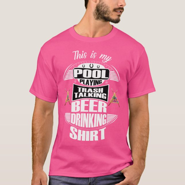 Camiseta Billiards 8 Ball Pool Player Sarcasm Humor (Anverso)