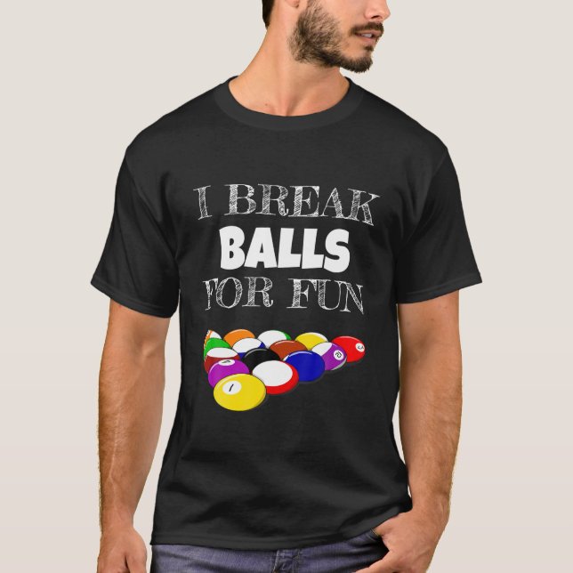 Camiseta Billiards 8 Ball Pool Player Sarcasm Novedad Humor (Anverso)